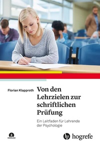 Abbildung von: Von den Lehrzielen zur schriftlichen Prüfung - Hogrefe