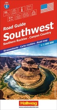 Cover: Hallwag Strassenkarte USA, Southwest 1:1 Mio. - Hallwag K&uuml;mmerly+Frey