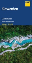 Abbildung von: ADAC Länderkarte Slowenien 1:200.000 - ADAC Kartografie ein Imprint von MAIRDUMONT