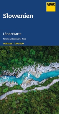 Abbildung von: ADAC Länderkarte Slowenien 1:200.000 - ADAC Kartografie ein Imprint von MAIRDUMONT