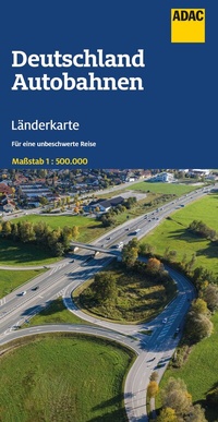 Abbildung von: ADAC Länderkarte Deutschland Autobahnen 1:500.000 - ADAC Kartografie ein Imprint von MAIRDUMONT