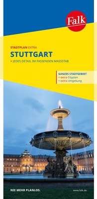 Abbildung von: Falk Stadtplan Extra Stuttgart 1:20.000 - Falk ein Imprint von MAIRDUMONT