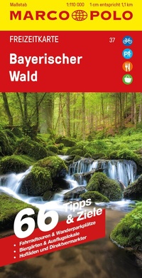 Abbildung von: MARCO POLO Freizeitkarte 37 Bayerischer Wald 1:110.000 - MARCO POLO ein Imprint von MAIRDUMONT