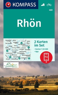 Abbildung von: KOMPASS Wanderkarten-Set 460 Rhön, Fulda (2 Karten) 1:50.000 - KOMPASS-Karten