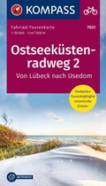 Cover: KOMPASS Fahrrad-Tourenkarte Ostseek&uuml;stenradweg 2 1:50.000 - KOMPASS-Karten