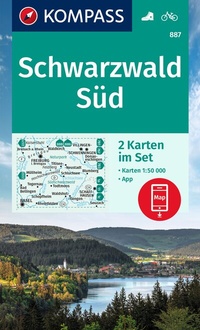 Abbildung von: KOMPASS Wanderkarten-Set 887 Schwarzwald Süd (2 Karten) 1:50.000 - KOMPASS-Karten