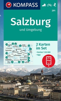Abbildung von: KOMPASS Wanderkarten-Set 291 Salzburg und Umgebung (2 Karten) 1:50.000 - KOMPASS-Karten