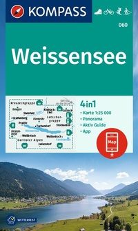 Abbildung von: KOMPASS Wanderkarte 060 Weissensee 1:25.000 - KOMPASS-Karten