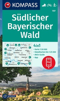 Abbildung von: KOMPASS Wanderkarte 197 Südlicher Bayerischer Wald 1:50.000 - KOMPASS-Karten