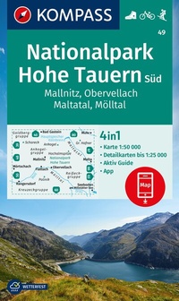 Abbildung von: KOMPASS Wanderkarte 49 Nationalpark Hohe Tauern Süd, Mallnitz, Obervellach, Maltatal, Mölltal 1:50.000 - KOMPASS-Karten