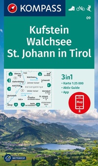 Abbildung von: KOMPASS Wanderkarte 09 Kufstein, Walchsee, St. Johann in Tirol 1:25.000 - KOMPASS-Karten