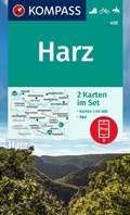 Abbildung von: KOMPASS Wanderkarten-Set 450 Harz (2 Karten) 1:50.000 - KOMPASS-Karten