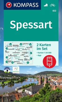 Abbildung von: KOMPASS Wanderkarten-Set 832 Spessart (2 Karten) 1:50.000 - KOMPASS-Karten