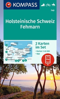 Abbildung von: KOMPASS Wanderkarten-Set 740 Holsteinische Schweiz, Fehmarn (2 Karten) 1:40.000 - KOMPASS-Karten