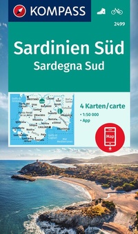 Abbildung von: KOMPASS Wanderkarten-Set 2499 Sardinien Süd / Sardegna Sud (4 Karten) 1:50.000 - KOMPASS-Karten