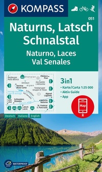 Abbildung von: KOMPASS Wanderkarte 051 Naturns, Latsch, Schnalstal / Naturno, Laces, Val Senales 1:25.000 - KOMPASS-Karten