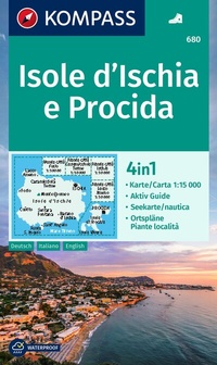Abbildung von: KOMPASS Wanderkarte 680 Isole d' Ischia e Procida 1:15.000 - KOMPASS-Karten