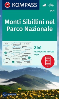 Abbildung von: KOMPASS Wanderkarte 2474 Monti Sibillini nel Parco Nazionale 1:50.000 - KOMPASS-Karten