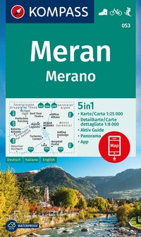 Abbildung von: KOMPASS Wanderkarte 053 Meran / Merano 1:25.000 - KOMPASS-Karten