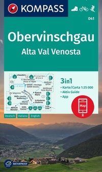 Abbildung von: KOMPASS Wanderkarte 041 Obervinschgau / Alta Val Venosta 1:25.000 - KOMPASS-Karten