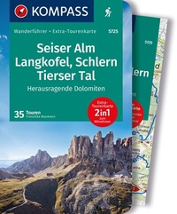 Abbildung von: KOMPASS Wanderführer Seiser Alm, Langkofel, Schlern, Tierser Tal - Herausragende Dolomiten, 35 Touren mit Extra-Tourenkarte - KOMPASS-Karten
