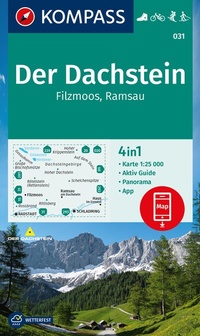 Abbildung von: KOMPASS Wanderkarte 031 Der Dachstein, Ramsau, Filzmoos 1:25.000 - KOMPASS-Karten
