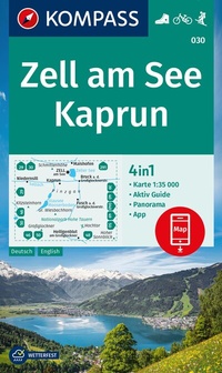 Abbildung von: KOMPASS Wanderkarte 030 Zell am See, Kaprun 1:35.000 - KOMPASS-Karten