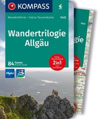 Abbildung von: KOMPASS Wanderführer Wandertrilogie Allgäu, 84 Touren mit Extra-Tourenkarte - KOMPASS-Karten