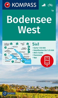 Abbildung von: KOMPASS Wanderkarte 1a Bodensee West 1:50.000 - KOMPASS-Karten