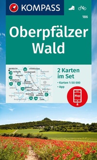 Abbildung von: KOMPASS Wanderkarten-Set 186 Oberpfälzer Wald (2 Karten) 1:50.000 - KOMPASS-Karten