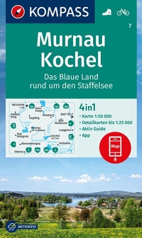 Abbildung von: KOMPASS Wanderkarte 7 Murnau, Kochel - Das blaue Land rund um den Staffelsee 1:50.000 - KOMPASS-Karten