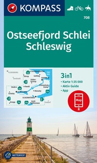 Abbildung von: KOMPASS Wanderkarte 708 Ostseefjord Schlei, Schleswig 1:35.000 - KOMPASS-Karten