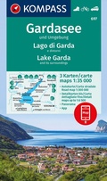 Bild: KOMPASS Wanderkarten-Set 697 Gardasee und Umgebung - Lake Garda and its surroundings - Lago di Garda e dintorni (3 Karten) 1:35.000 - KOMPASS-Karten