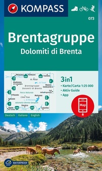 Abbildung von: KOMPASS Wanderkarte 073 Brentagruppe / Dolomiti di Brenta 1:25.000 - KOMPASS-Karten