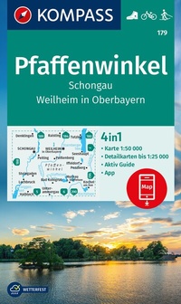 Abbildung von: KOMPASS Wanderkarte 179 Pfaffenwinkel, Schongau, Weilheim i. OB 1:50.000 - KOMPASS-Karten
