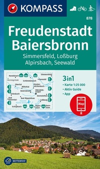 Abbildung von: KOMPASS Wanderkarte 878 Freudenstadt, Baiersbronn, Simmersfeld, Loßburg, Alpirsbach 1:25.000 - KOMPASS-Karten