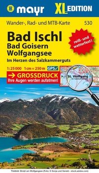 Abbildung von: Mayr Wanderkarte Bad Ischl - Bad Goisern - Wolfgangsee XL 1:25.000 - WALTER MAYR VERLAG