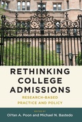 Cover: Rethinking College Admissions - Harvard Education Press