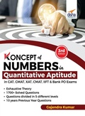 Cover: Koncepts of Numbers in Quantitative Aptitude in Cat GMAT Xat Cmat Mat & Bank Po 3rd Edition - Disha Publication