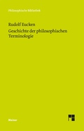 Cover: Geschichte der philosophischen Terminologie - Meiner