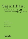 Cover: Signifikant 4/5 - 2021/2022 - wvb Wissenschaftlicher Verlag Berlin