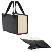 Bild: LexSKIN Einband in Gr. XL (Habersack) in Onyx-Schwarz mit ausklappbarer Buchstütze - SKIN von Barth & Bauer