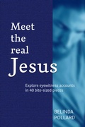 Cover: Meet the Real Jesus: Explore Eyewitness Accounts in 40 Bite-Sized Pieces - Small Blue Dog