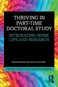 Cover: Thriving in Part-Time Doctoral Study - Routledge
