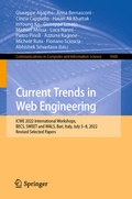 Cover: Current Trends in Web Engineering - Springer