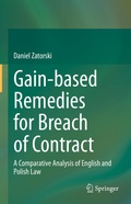Abbildung von: Gain-based Remedies for Breach of Contract - Springer