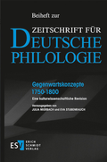 Cover: Gegenwartskonzepte 1750-1800 - Erich Schmidt Verlag