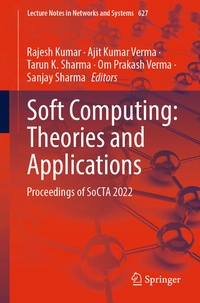 Enlarge image Cover: Soft Computing: Theories and Applications - Springer