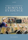 Cover: Roberts & Zuckerman's Criminal Evidence - OUP eBook
