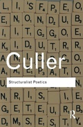 Cover: Structuralist Poetics - Routledge